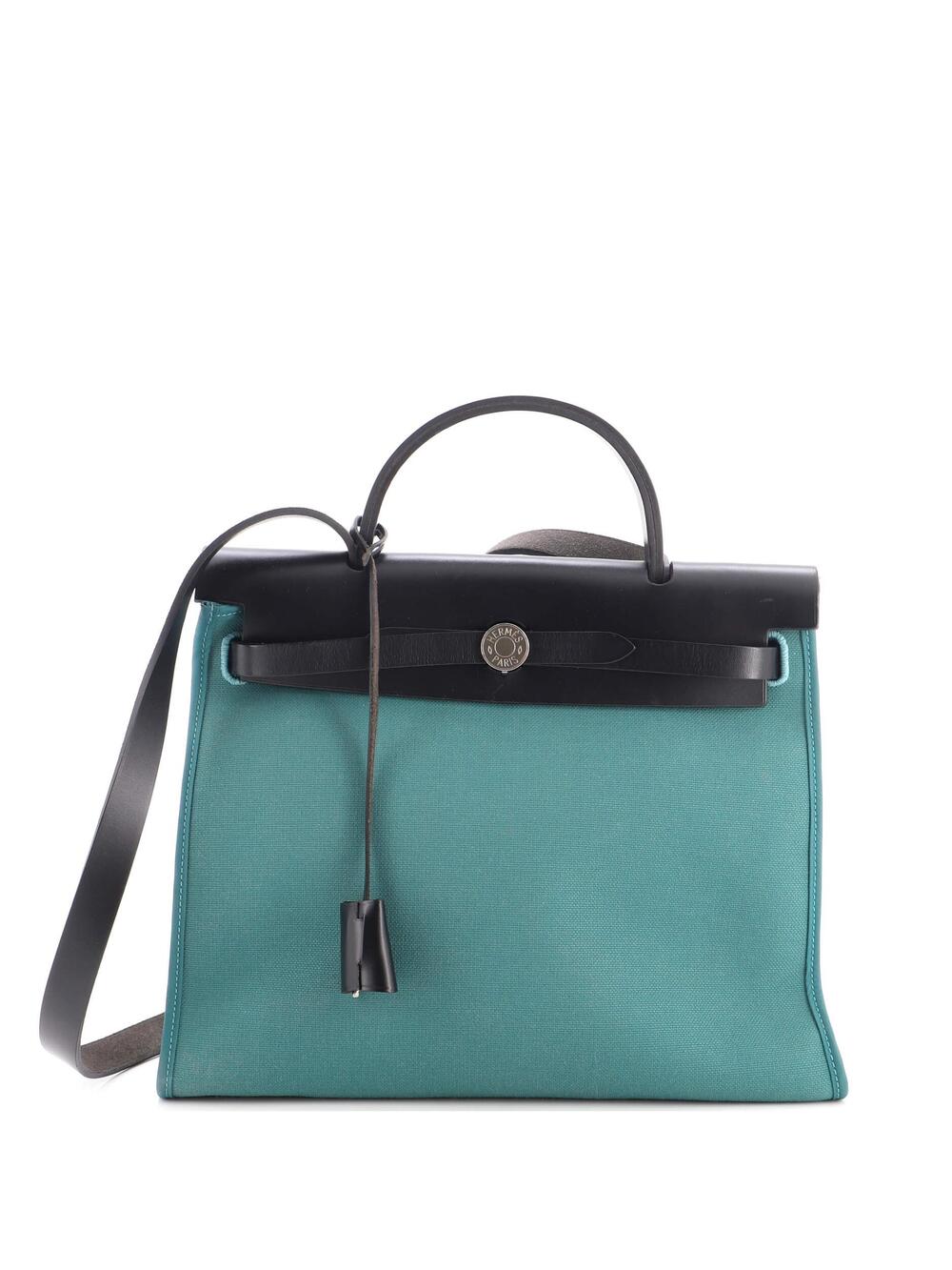 Hermes Herbag Zip Leather And Toile 31 #352199H24B